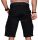 Alessandro Salvarini Herren Designer Cargo Shorts Schwarz O037 W40