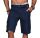 Alessandro Salvarini Herren Designer Cargo Shorts Navy O037 W29