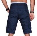 Alessandro Salvarini Herren Designer Cargo Shorts Navy O037 W34