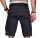 Alessandro Salvarini Herren Designer Cargo Shorts Anthrazit O037 W29