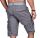 Alessandro Salvarini Herren Designer Cargo Shorts Grau O037 W29