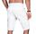 Alessandro Salvarini Herren Designer Cargo Shorts Weiss O037 W40