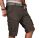 Alessandro Salvarini Herren Designer Cargo Shorts Khaki O037