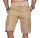 Alessandro Salvarini Herren Designer Cargo Shorts Beige O037 W40