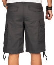 Alessandro Salvarini Herren Designer Cargo Shorts Anthrazit O133 W29