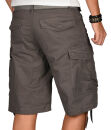 Alessandro Salvarini Herren Designer Cargo Shorts Grau O133 W29