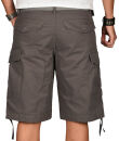 Alessandro Salvarini Herren Designer Cargo Shorts Grau O133 W29