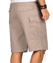 Alessandro Salvarini Herren Designer Cargo Shorts Hellgrau O133 W29