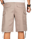 Alessandro Salvarini Herren Designer Cargo Shorts Hellgrau O133 W29