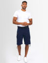 Alessandro Salvarini Herren Designer Cargo Shorts Navy O133