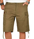 Alessandro Salvarini Herren Designer Cargo Shorts Olive O133 W31