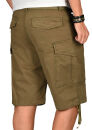 Alessandro Salvarini Herren Designer Cargo Shorts Olive O133 W31