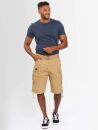 Alessandro Salvarini Herren Designer Cargo Shorts Beige O133