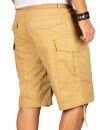Alessandro Salvarini Herren Designer Cargo Shorts Beige O133