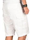 Alessandro Salvarini Herren Designer Cargo Shorts Weiss O133 W29