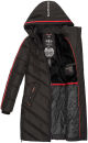 Marikoo Armasa Damen Winter Steppjacke Stepp Parka Winterjacke B842 Schwarz-Gr.S