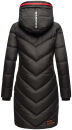 Marikoo Armasa Damen Winter Steppjacke Stepp Parka Winterjacke B842 Schwarz-Gr.S