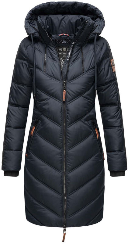 Marikoo Armasa Damen Winter Steppjacke Stepp Parka Winterjacke B842 Navy-Gr.S