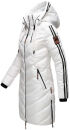 Marikoo Armasa Damen Winter Steppjacke Stepp Parka Winterjacke B842 Weiss-Gr.S