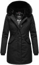 Marikoo Karambaa Damen Winterjacke gefüttert mit Kapuze B843 Schwarz-Gr.XS