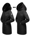 Marikoo Karambaa Damen Winterjacke gefüttert mit Kapuze B843 Schwarz-Gr.XS