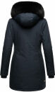 Marikoo Karambaa Damen Winterjacke gefüttert mit Kapuze B843 Navy-Gr.S