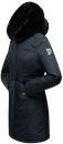 Marikoo Karambaa Damen Winterjacke gefüttert mit Kapuze B843 Navy-Gr.S