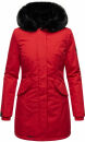 Marikoo Karambaa Damen Winterjacke gefüttert mit Kapuze B843 Rot-Gr.XS