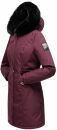 Marikoo Karambaa Damen Winterjacke gefüttert mit Kapuze B843 Weinrot-Gr.XS