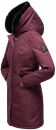 Marikoo Karambaa Damen Winterjacke gefüttert mit Kapuze B843 Weinrot-Gr.XS