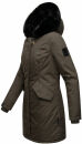 Marikoo Karambaa Damen Winterjacke gefüttert mit Kapuze B843 Anthrazit-Gr.S