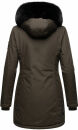 Marikoo Karambaa Damen Winterjacke gefüttert mit Kapuze B843 Anthrazit-Gr.S