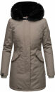 Marikoo Karambaa Damen Winterjacke gefüttert mit Kapuze B843 Grau-Gr.S
