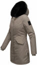 Marikoo Karambaa Damen Winterjacke gefüttert mit Kapuze B843 Grau-Gr.S