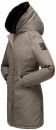 Marikoo Karambaa Damen Winterjacke gefüttert mit Kapuze B843 Grau-Gr.S