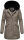 Marikoo Karambaa Damen Winterjacke gefüttert mit Kapuze B843 Grau-Gr.S