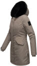 Marikoo Karambaa Damen Winterjacke gefüttert mit Kapuze B843 Grau-Gr.M