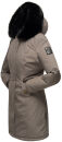 Marikoo Karambaa Damen Winterjacke gefüttert mit Kapuze B843 Grau-Gr.M