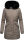 Marikoo Karambaa Damen Winterjacke gefüttert mit Kapuze B843 Grau-Gr.M