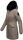 Marikoo Karambaa Damen Winterjacke gefüttert mit Kapuze B843 Grau-Gr.M
