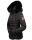 Navahoo Melikaa Damen Winterjacke gefüttert Steppjacke mit Kapuze B844 Schwarz-Gr.L