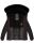 Navahoo Melikaa Damen Winterjacke gefüttert Steppjacke mit Kapuze B844 Schwarz-Gr.L