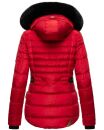 Navahoo Melikaa Damen Winterjacke gefüttert Steppjacke mit Kapuze B844 Rot-Gr.XS