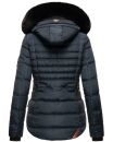 Navahoo Melikaa Damen Winterjacke gefüttert Steppjacke mit Kapuze B844 Navy-Gr.S