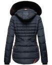 Navahoo Melikaa Damen Winterjacke gefüttert Steppjacke mit Kapuze B844 Navy-Gr.L