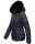 Navahoo Melikaa Damen Winterjacke gefüttert Steppjacke mit Kapuze B844 Navy-Gr.L