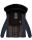 Navahoo Melikaa Damen Winterjacke gefüttert Steppjacke mit Kapuze B844 Navy-Gr.L