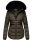 Navahoo Melikaa Damen Winterjacke gefüttert Steppjacke mit Kapuze B844 Anthrazit-Gr.S