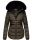 Navahoo Melikaa Damen Winterjacke gefüttert Steppjacke mit Kapuze B844 Anthrazit-Gr.L