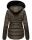 Navahoo Melikaa Damen Winterjacke gefüttert Steppjacke mit Kapuze B844 Anthrazit-Gr.L